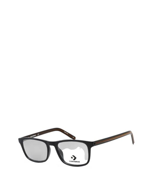 Converse Black Rectangle-Frame Glasses for men