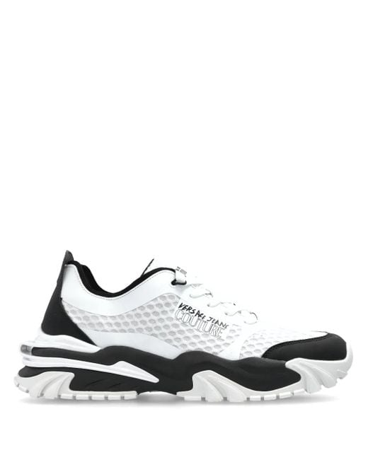 Versace Jeans Couture White Trail Trek Sneakers for men