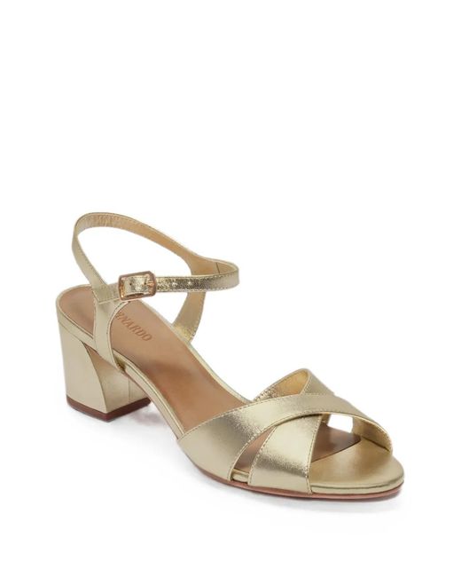 Bernardo Metallic Ginni Crossover Sandals