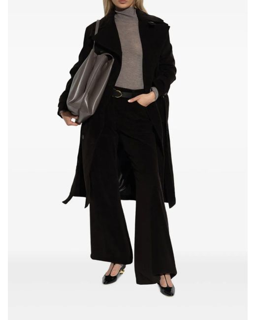 Lisa Yang Gray Carolyn Turtleneck Long-Sleeve Top