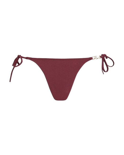 Karl Lagerfeld Purple K/Essential Bikini Bottoms