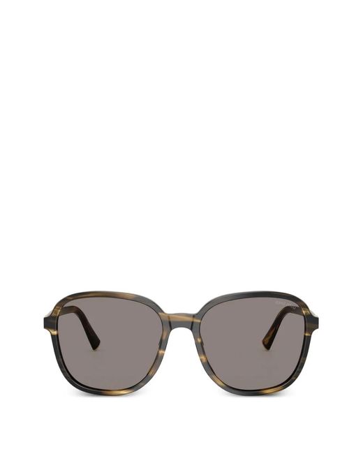 Miu Miu Gray Oversized-Frame Sunglasses