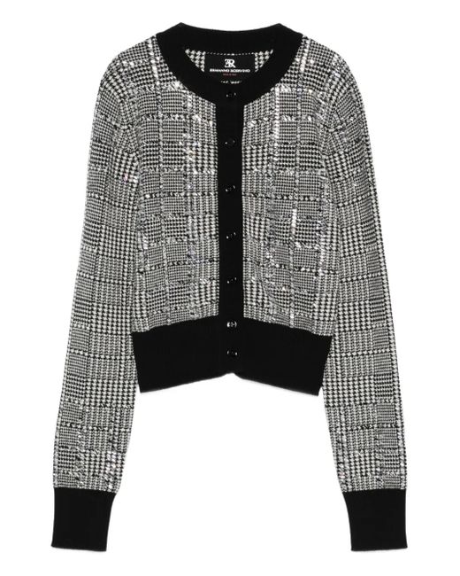 Cardigan Con Paillettes di Ermanno Scervino in Gray