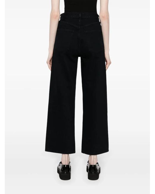 Agolde Ren Jean ハイライズ クロップドジーンズ Black