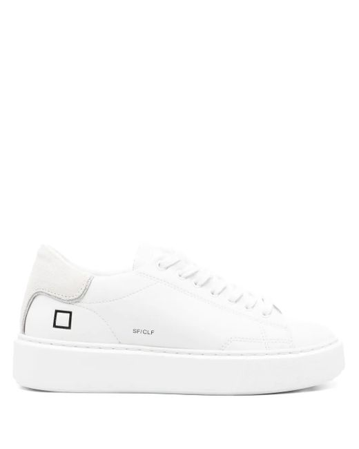 Date White Sfera Panelled Leather Sneakers
