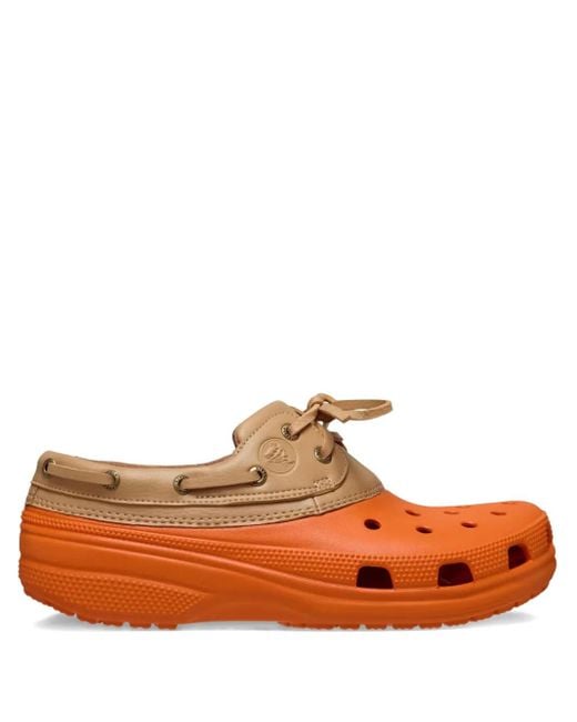 Zuecos Classic Islander Boat Koi Fish Tan CROCSTM de hombre de color Orange