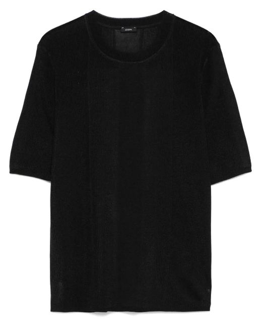 Joseph リブニット Tシャツ Black