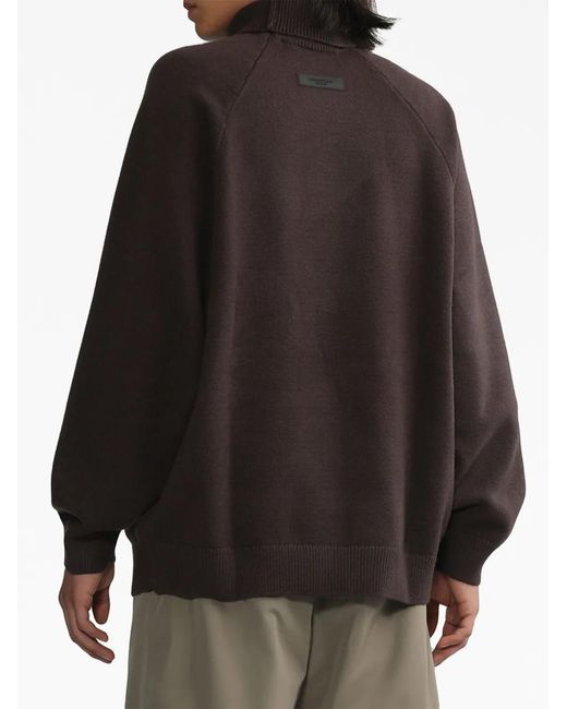 Fear Of God Black Roll-Neck Raglan Jumper for men