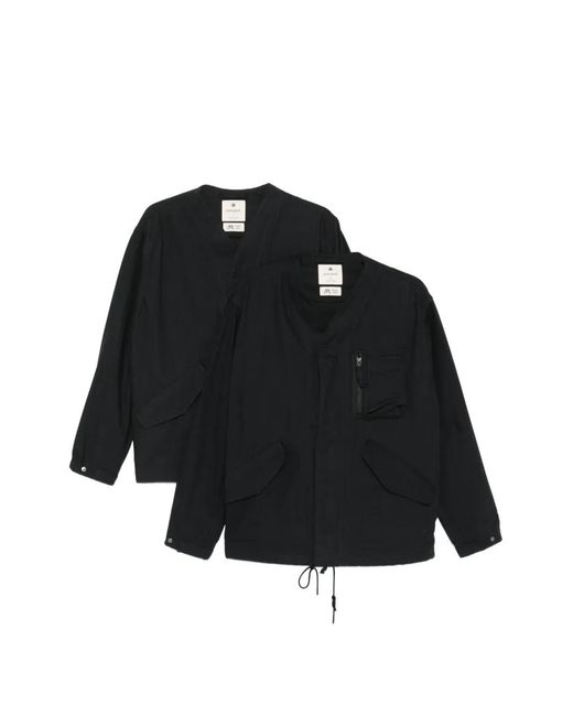 Snow Peak Black Zip-Fastening Pocket Jacket