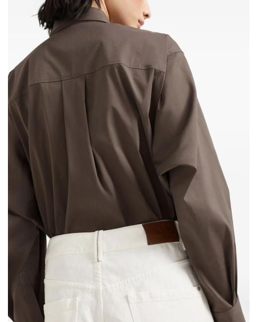Brunello Cucinelli White Contemporary Square Hose