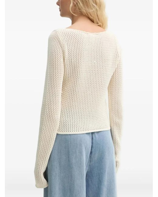 Won Hundred Blue Carolina Open-Knit Long-Sleeve Sweater