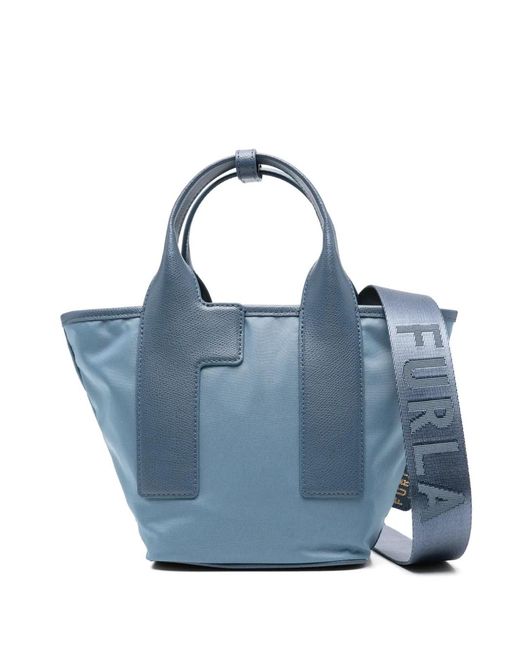 Furla Blue Piuma S Tote Bags