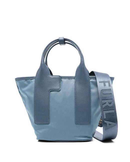 Borsa Tote Piuma Piccola di Furla in Blue