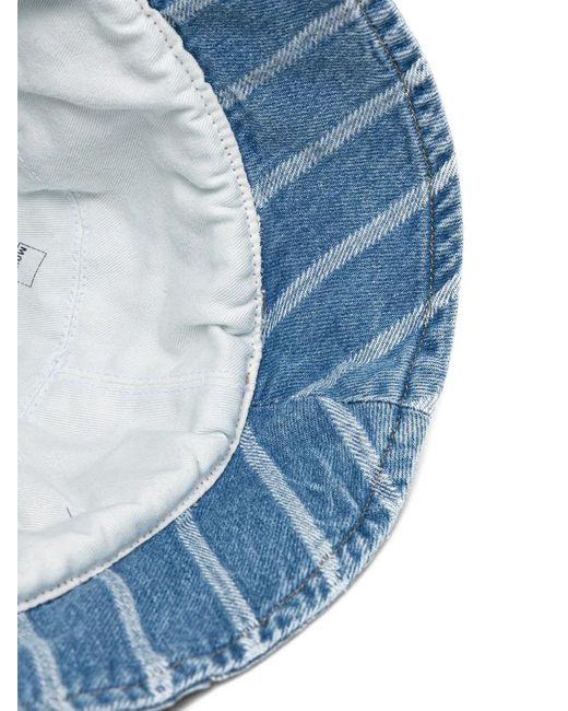 Marc O' Polo Blue Striped Denim Bucket Hat