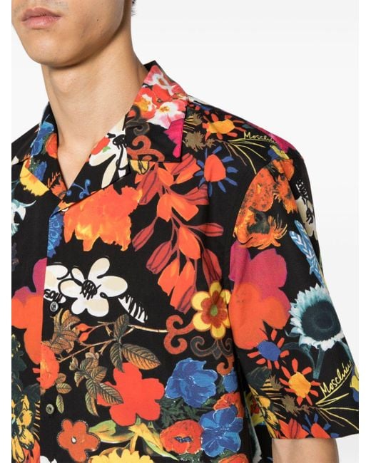 Moschino Hemd mit durchgehendem Blumen-Print in Multicolor für Herren