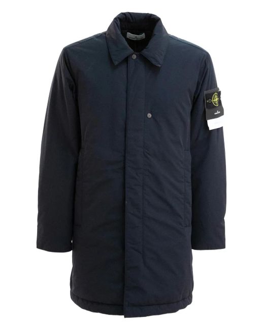 Stone Island Micro Twill Jas in het Blue voor heren