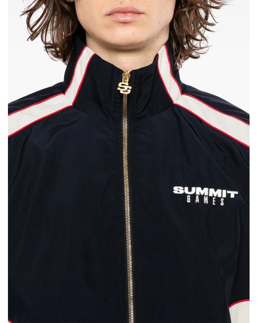 SUMMER GAMES Black Panelled Jacket for men
