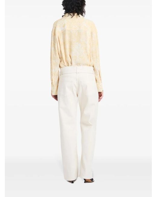 Proenza Schouler Natural Norman Abstract-Pattern Shirt