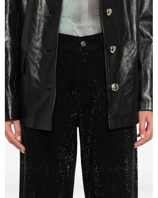 Vaqueros con detalles Maje de color Black