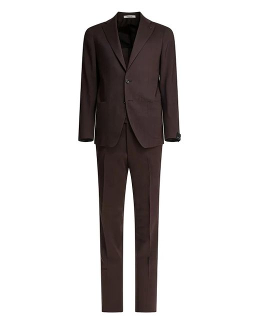 Traje con bolsillos de parche Tagliatore de hombre de color Black