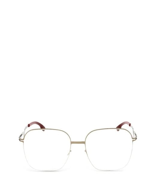Ic! Berlin Natural Brille Mit Eckigem Gestell