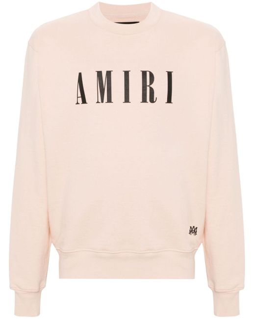 Amiri Katoenen Sweater Met Logo in het Pink voor heren
