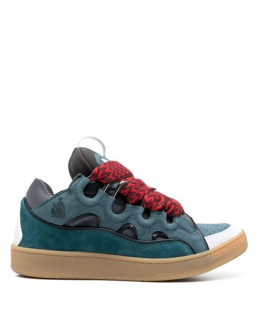lanvin curb sneakers men