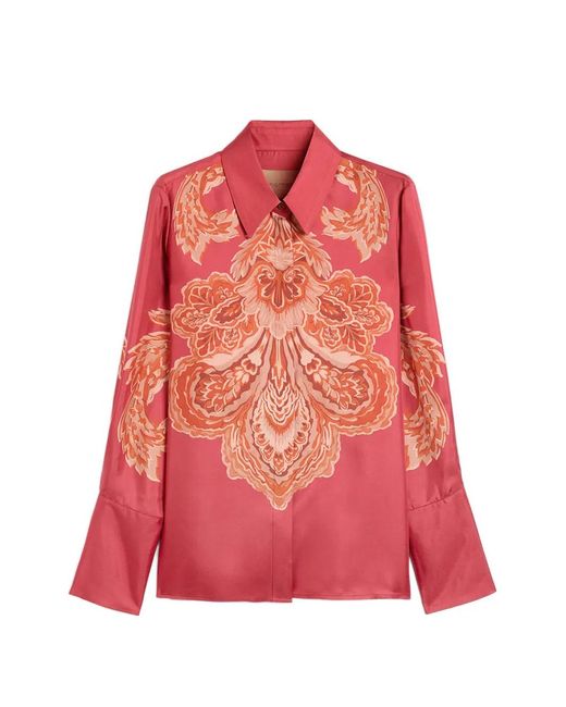 Momoní Red Chemise Nina Imprimée