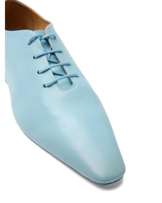 Marsèll Blue Cazzuola Point-Toe Lace-Up Derby Shoes for men