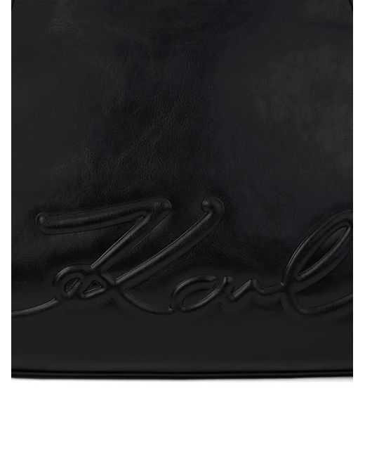 Karl Lagerfeld Black Medium K/Ville Top-Handle Tote Bag