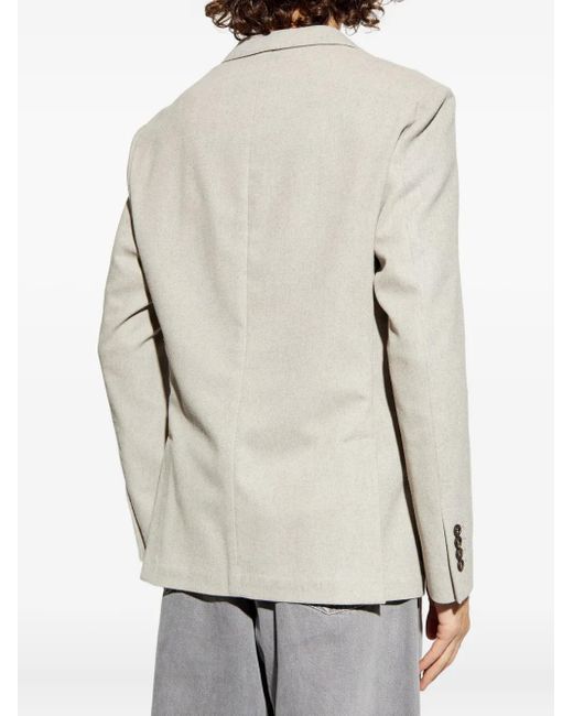 Eleventy White Two-Button Patch-Pocket Blazer for men
