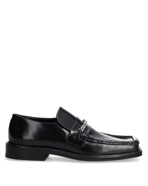Martine Rose Black Leather Loafers