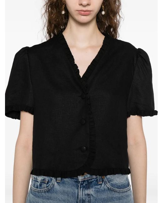 Reformation Bess Top in het Black