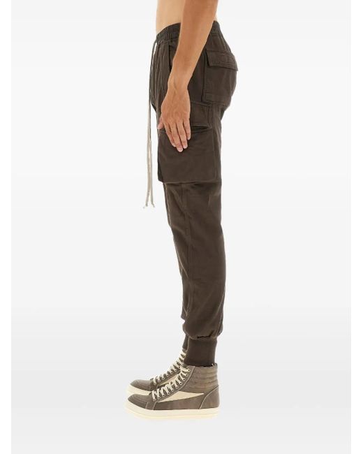Rick Owens Brown Drawstring Cargo Pants for men