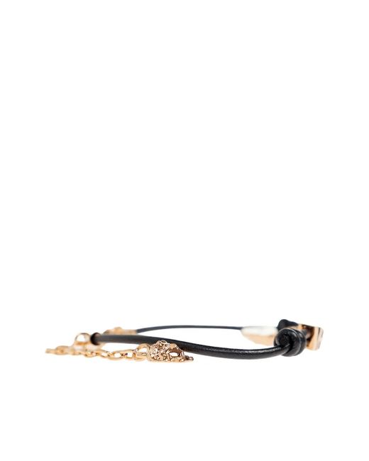 Versace White Leather Bracelet
