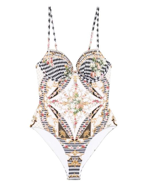 Camilla グラフィック ワンピース水着 White