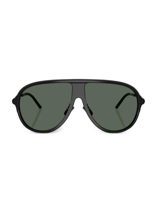 Moncler Green Pilot-Frame Sunglasses