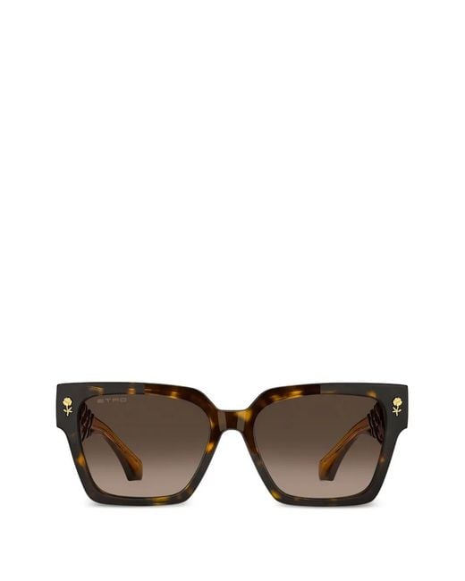 Etro Gray Square-Frame Sunglasses