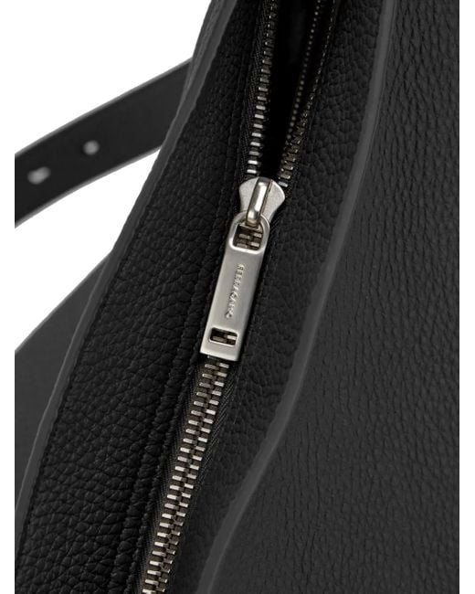 Ferragamo Leren Schoudertas in het Black voor heren