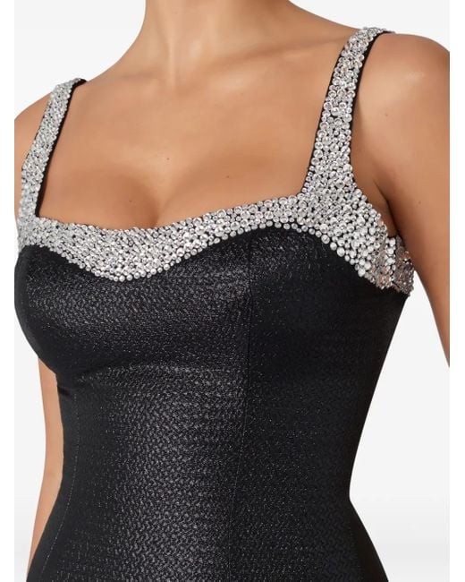 Jenny Packham Black Maxikleid Mit Strass