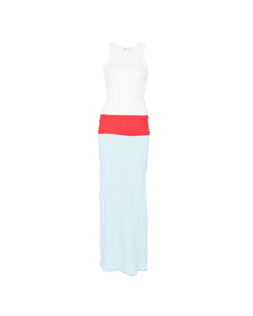 GIMAGUAS White Amelia Panelled Maxi Dress