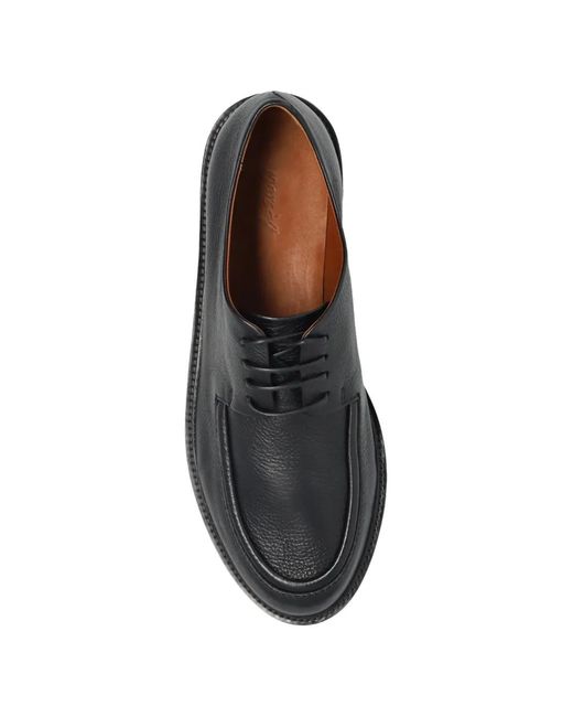 Marsèll Black Leather Shoes "Gruboot" for men