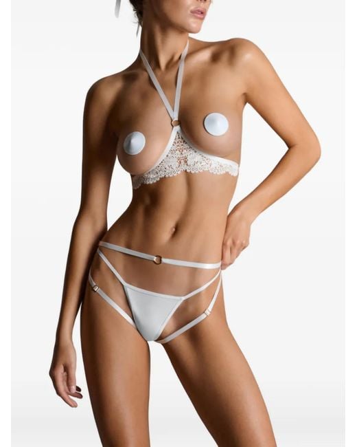 Maison Close White Accessoire De Lingerie À Détails En Dentelle