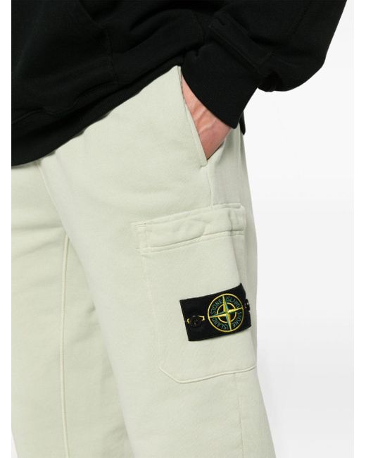 Stone Island Natural Tapered Cargo Trousers for men