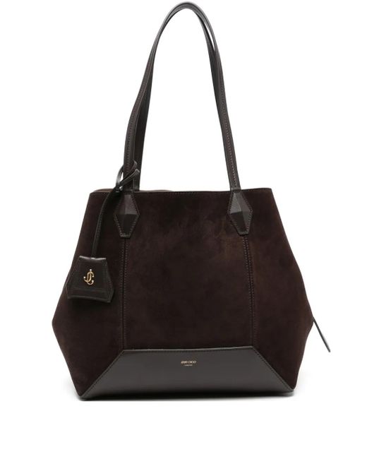 Jimmy Choo Black Diamond Tote Bag aus Wildleder