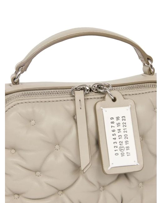 Maison Margiela Natural Glam Slam Embroidery Trapezoid Tote Bag