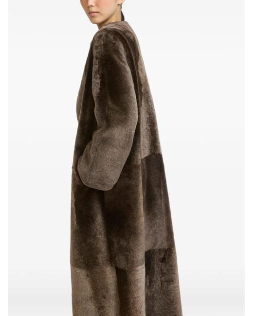 Abrigo Reversible Yves Salomon de color Brown