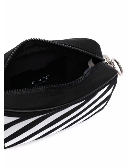 Off-White ボディバッグ ブラック ストライプ Off-White c/o Virgil Abloh Diag Crossbody Bag in Black for Men | Lyst