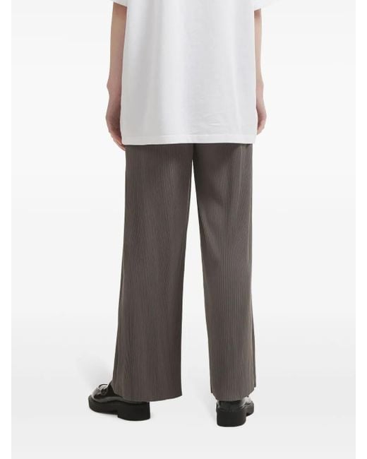 B+ AB Gray Ribbed Wide-Leg Trousers