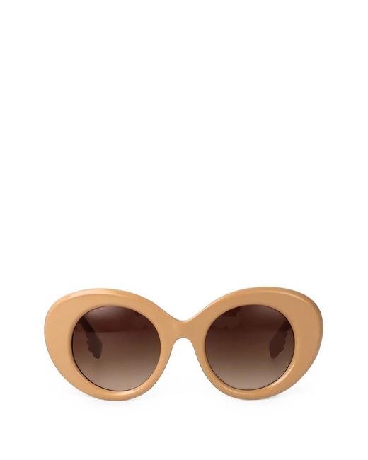 Burberry Brown Margot Oval-Frame Sunglasses